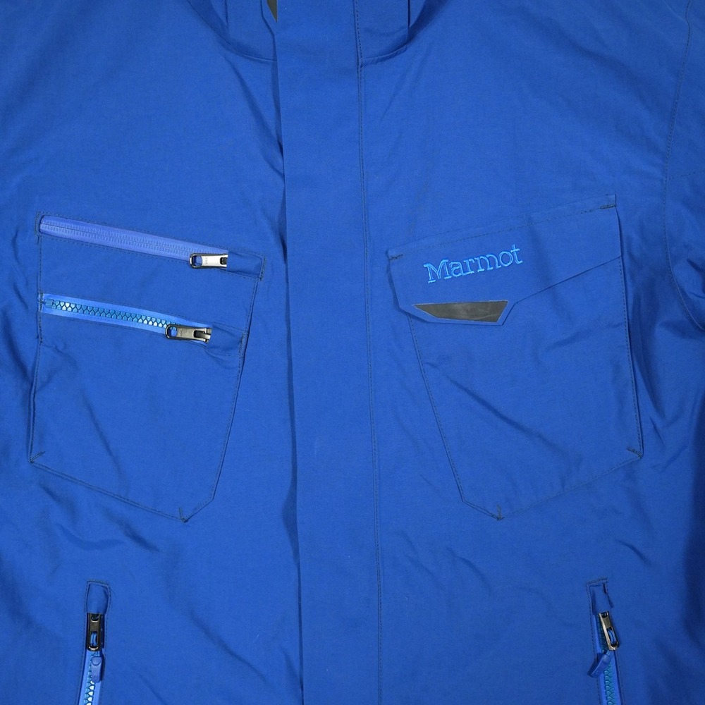 Marmot Sky Pilot Mens MemBrain Waterproof Insulated Ski Jacket Blue Size Medium - Picture 9 of 11